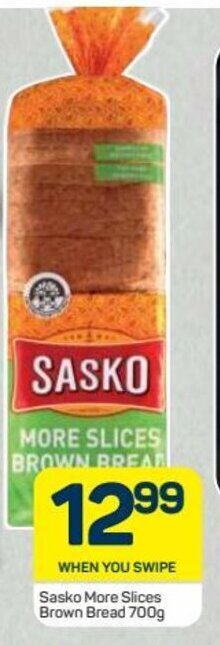 Pick n Pay Sasko More Slices Brown Bread 700g offer