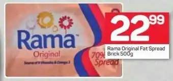 Pick n Pay Rama Original Fat Spread Brick 500g offer