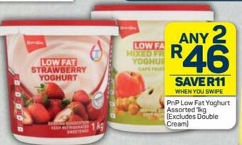 Pick n Pay PnP Low Fat Yoghurt Assorted 1kg offer