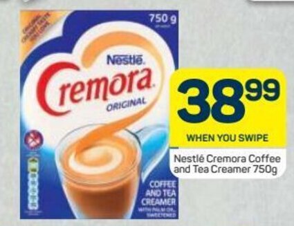 Nestle Cremora Coffee and Tea Creamer 750g offer at Pick n Pay