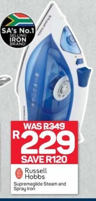 Pick n Pay Russell Hobbs Supremeglide Steam and Spray Iron offer
