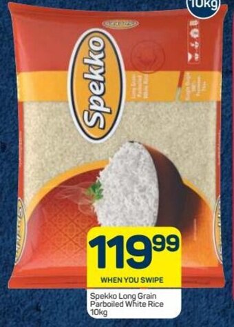 Pick n Pay Spekko Long Grain Parboiled White Rice 10kg offer