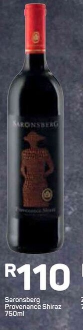 Pick n Pay Saronsberg Provenance Shiraz 750ml offer
