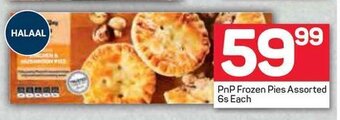 Pick n Pay PnP Frozen Pies Assorted 6s offer