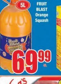 Boxer Fruit blast orange juice offer