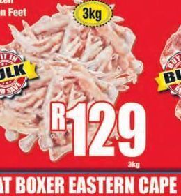 Boxer Chicken feet offer