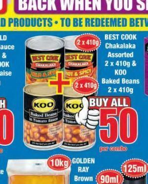 Boxer Koo baked beans offer