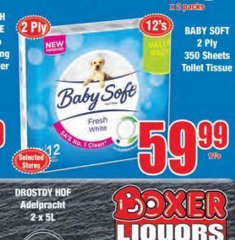 Boxer Baby soft toilet paper offer