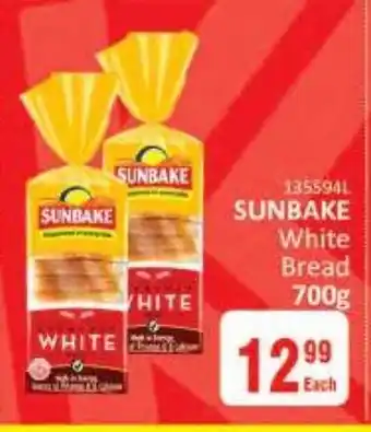 Sunbake white bread