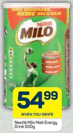 Pick n Pay Nestlé Milo Malt Energy Drink 500g offer
