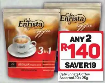 Pick n Pay Café Enrista Coffee Assorted 20x 25g offer