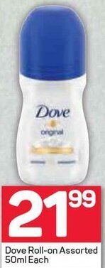 Pick n Pay Dove Roll-On Assorted 50ml offer