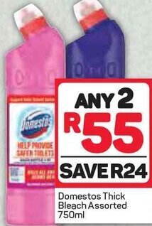 Pick n Pay Domestos Thick Bleach Assorted 750ml offer