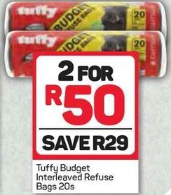 Tuffy Budget Interleaved Refuse Bags 20s