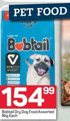 Pick n Pay Bobtail Dry Dog Food Assorted 8kg offer