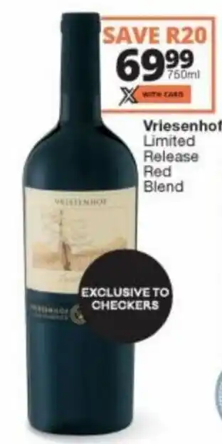 Vriesenhof Limited Release Red Blend 750ml