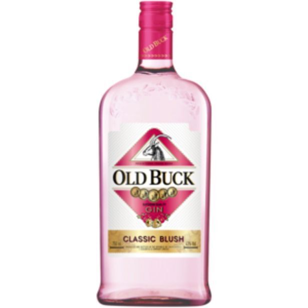 Old buck classic blush gin bottle 750ml offer at Shoprite Liquor
