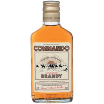 Commando brandy bottle 200ml