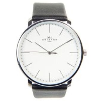 Cash Crusaders Aviator genuine leather analogue watch offer