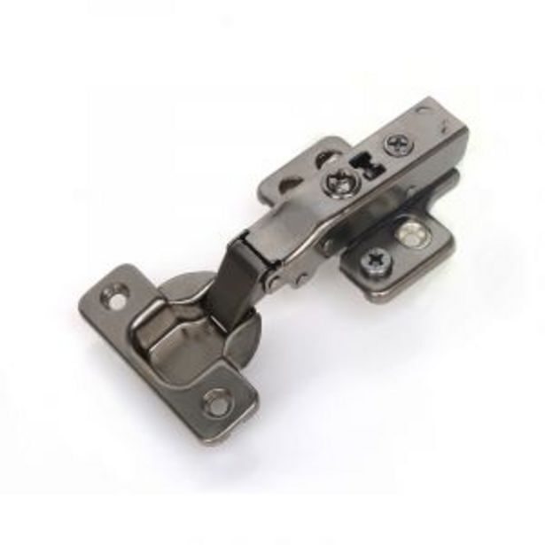 Soft close hinge, 0mm, with cam adjusting plate, black nickel offer at