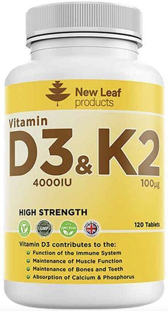 Faithful to Nature New leaf vitamin d3 & k2 high strength offer