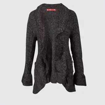 Ruffled cardigan