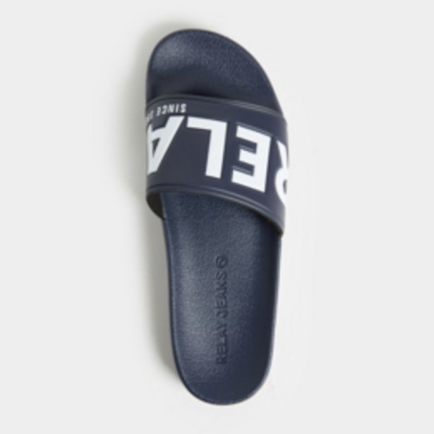 Rj navy/white bold slides offer at Markham