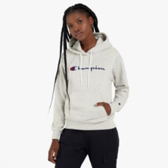 Sportscene Champion women's grey melange hoody offer
