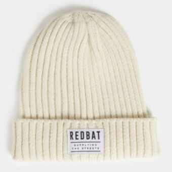 Redbat milk ribbed beanie