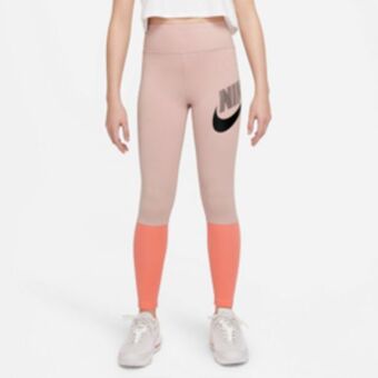 Sportscene Nike girls nsw favorites pink leggings offer