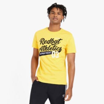 Sportscene Redbat athletics men's yellow t-shirt offer