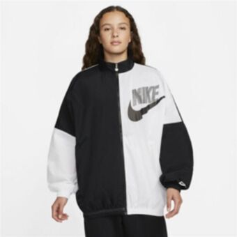 Nike sportswear women's woven black/white dance jacket