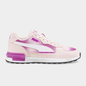 Junior grade school puma graviton bleach pink/white shoe