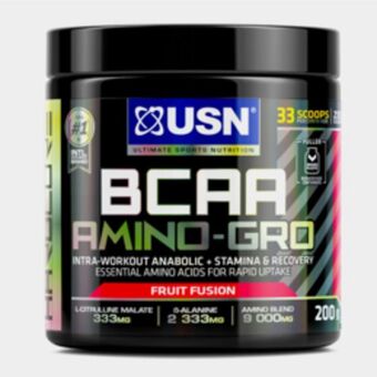 Usn bcaa amino-gro 200g fruit fusion