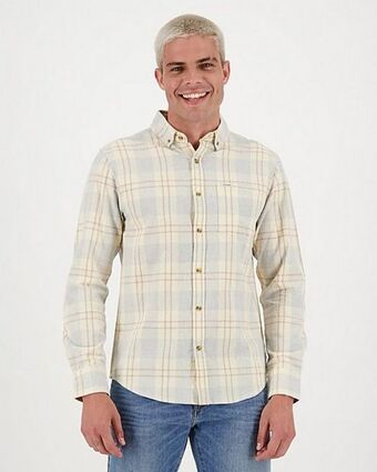 Cape Union Mart Old khaki men's ozzy slim fit shirt offer