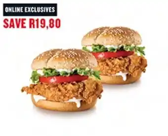 KFC 2 x colonel burgers offer