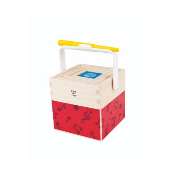 Hape stacking music set instrument offer at Toy Kingdom