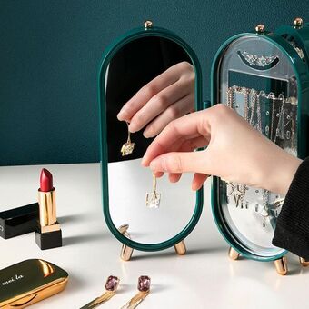 4 tier jewellery storage box with mirror