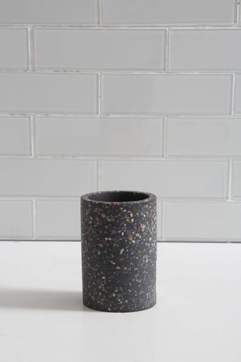 Terrazzo brush holder