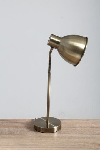 Brushed desk lamp