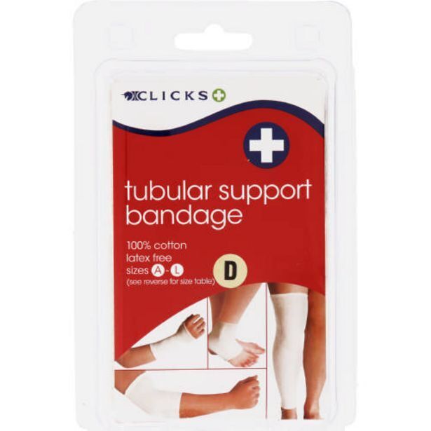 Tubular support bandage size d 1m offer at Clicks