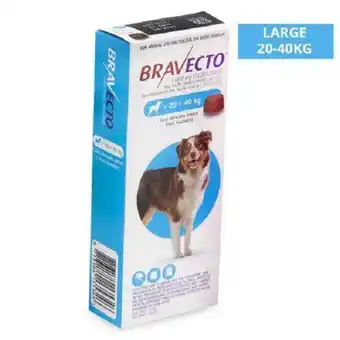 Bravecto chewy tablet for large dog - (>20-40kg)