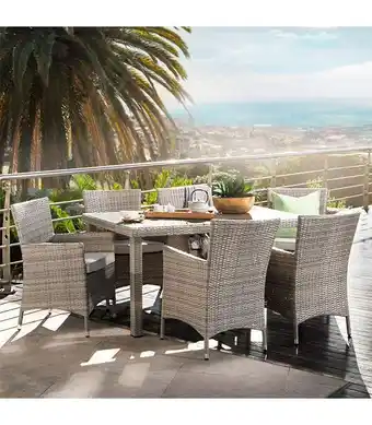 Cielo Nevada patio dining set -titanium offer