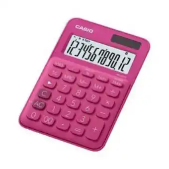Casio desktop calculator ms-20 12 digit red