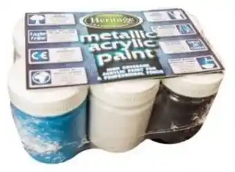 CNA Heritage assorted acrylic paint set 50ml x 6 offer