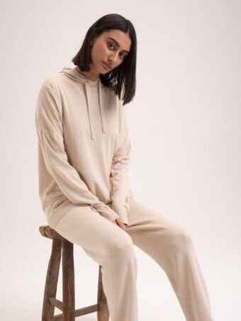 Knit hoodie