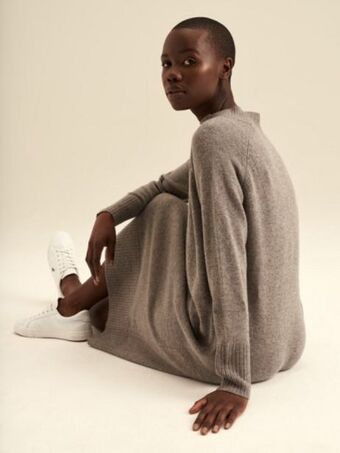 Polo Crew neck knitwear dress offer