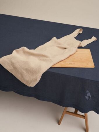 Polo linen pinafore apron