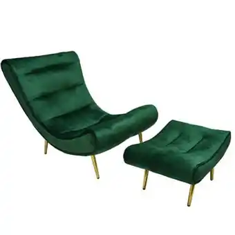 Molly accent chair & ottoman