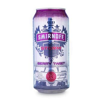 Smirnoff storm berry twist spirit cooler can (24x440ml)